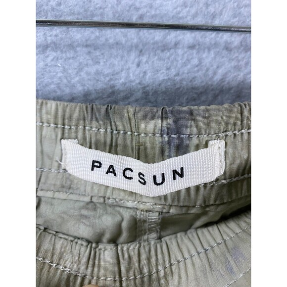 PacSun Shorts Men Large Multicolor Tie Dye Swim Trunks Volley Cotton Drawstring - Picture 3 of 15